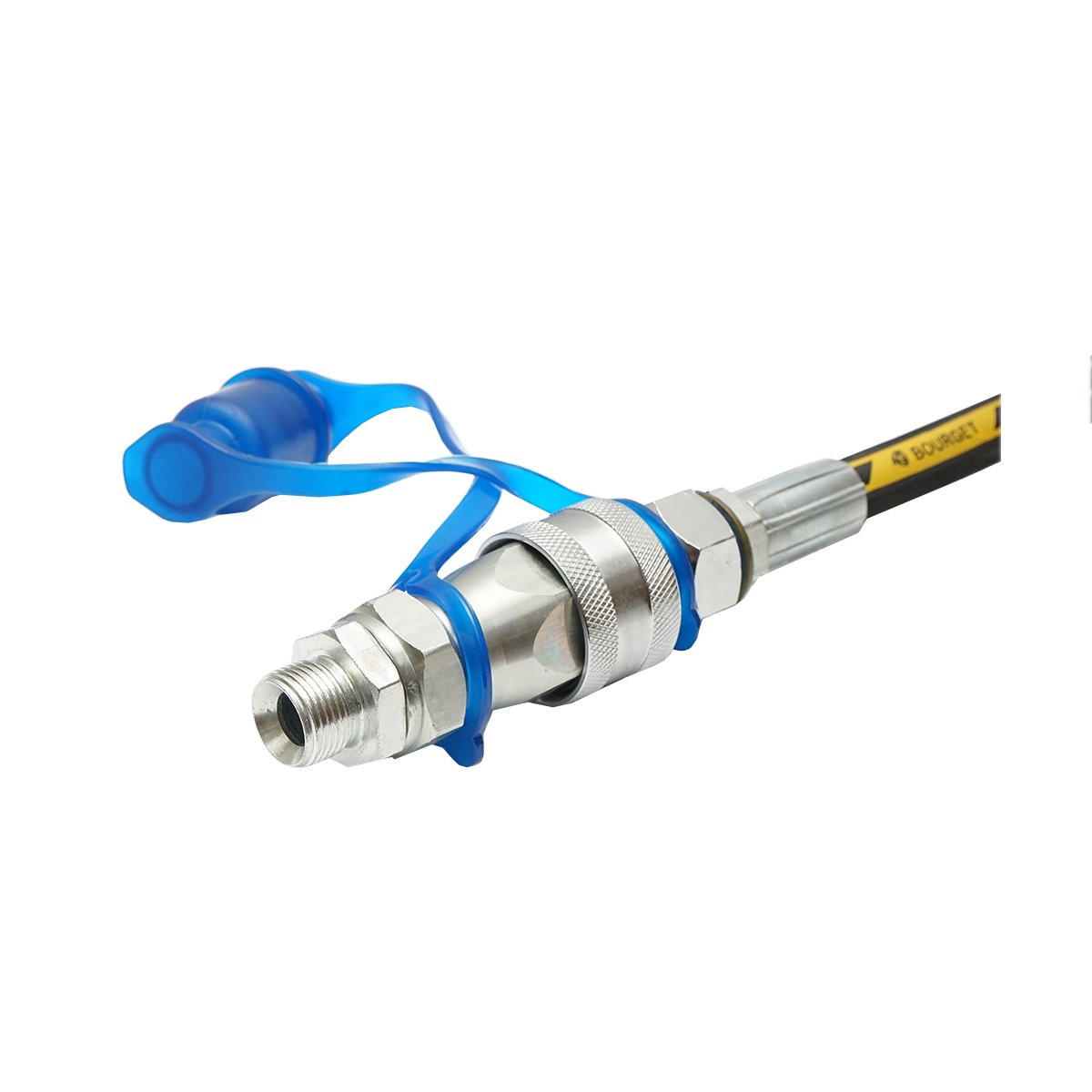 Furtun presiune sertizat pentru tirant hidraulic 770mm 1/2 NPT-5/8-18 UNF